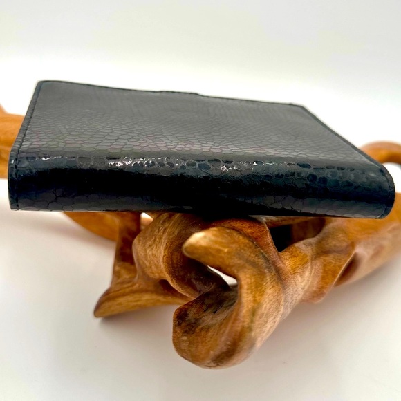 NWT/NEW - Levenger Pocket Jott | Obsidian (Black) Pebbled Leather | Chrome Pen - Picture 3 of 12